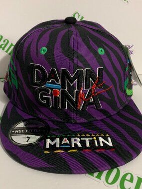 Headgear Classics Hat Martin Damn Gina Sheneneh Fitted Animal Print Purple Cap 7